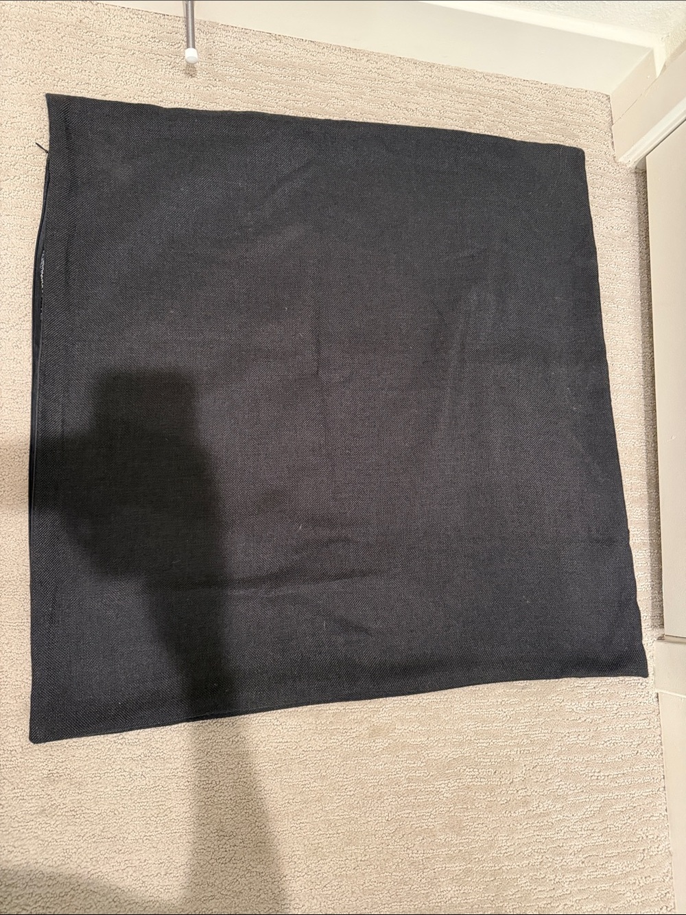 Black euro pillow sham